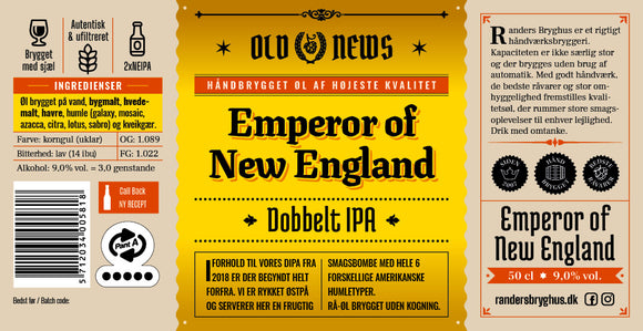 Old News Emperor of New England 9,0% 20L