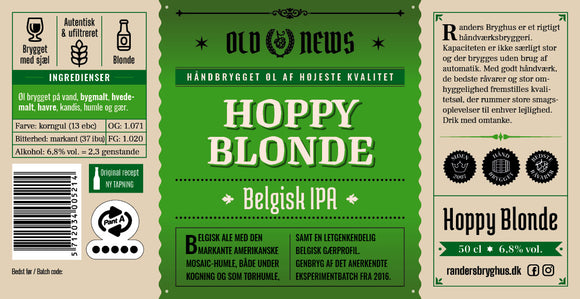 Old News: Hoppy Blonde Belgisk IPA 6,8% 20L